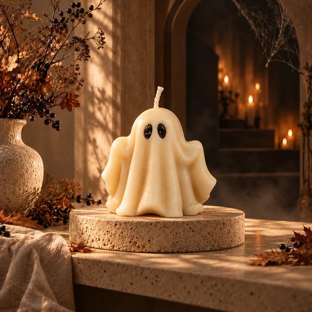 Ghost Candle — handcrafted soy-wax candle from Maison de Lumière